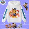 boys' sport shirt, spring-autumn long-sleeved pullover, casual top children's hooded sweatshirt with PAW Patrol cartoon print