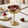 Flower Spike Design Stainless Steel Goblet Engraved Design Wine Cup Martini Glass  Camping Pool