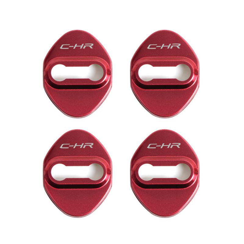 4pcs Car Door Lock Cover Protect WQF5 Buckle Cover Stickers For Toyota C-HR CHR Accessories Car Styling