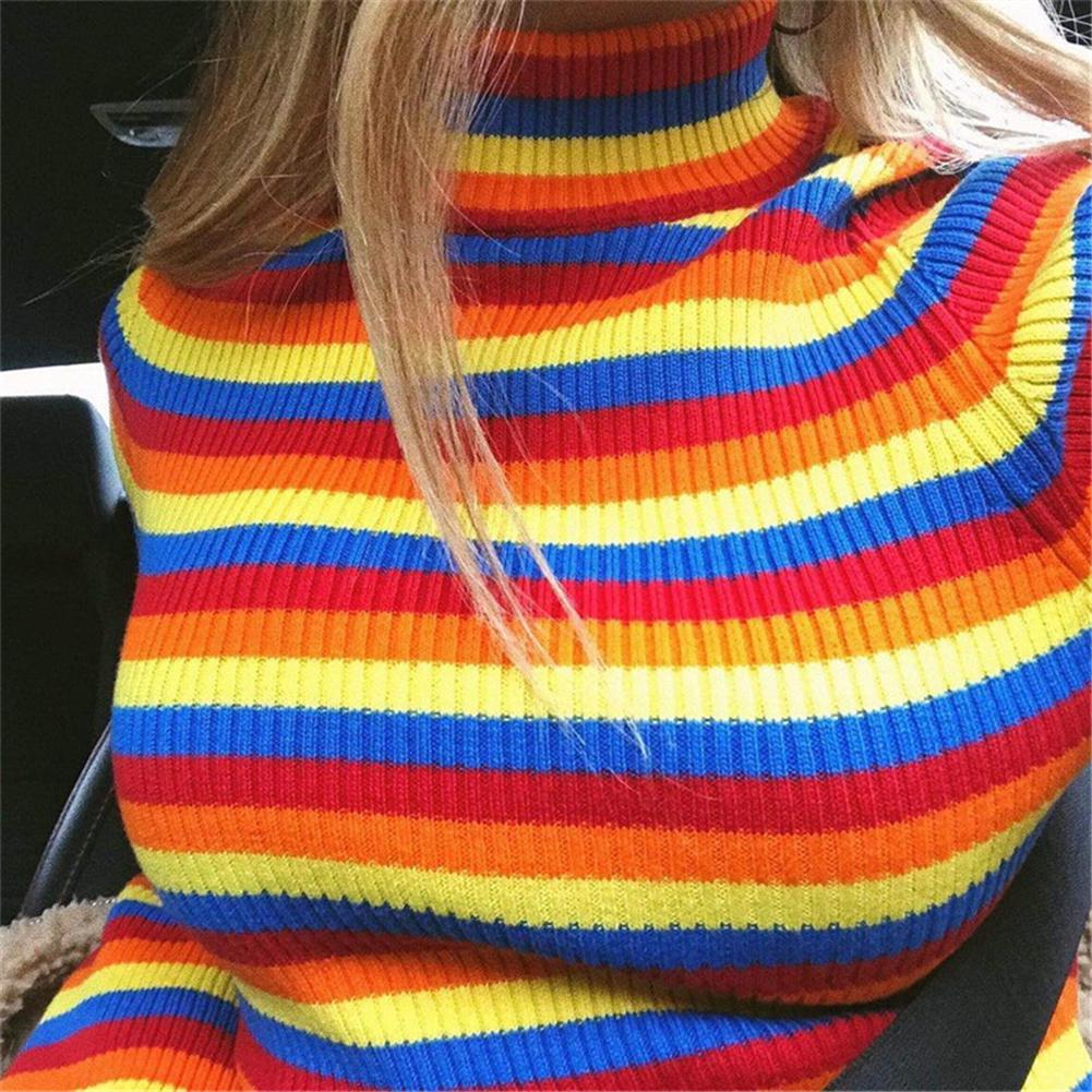 High Quality Rainbow Turtleneck 
