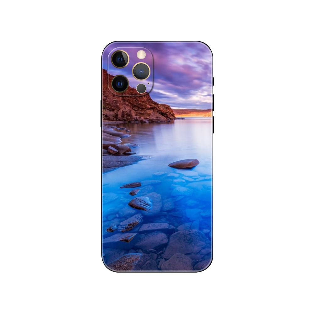 Mountains Lakes Scenery Phone Case for Iphone 5 5s 2020se 6 6s 7 8 Plus X 10 XR XS 11 12 13 Mini Pro MAX Black Tpu Back Cover