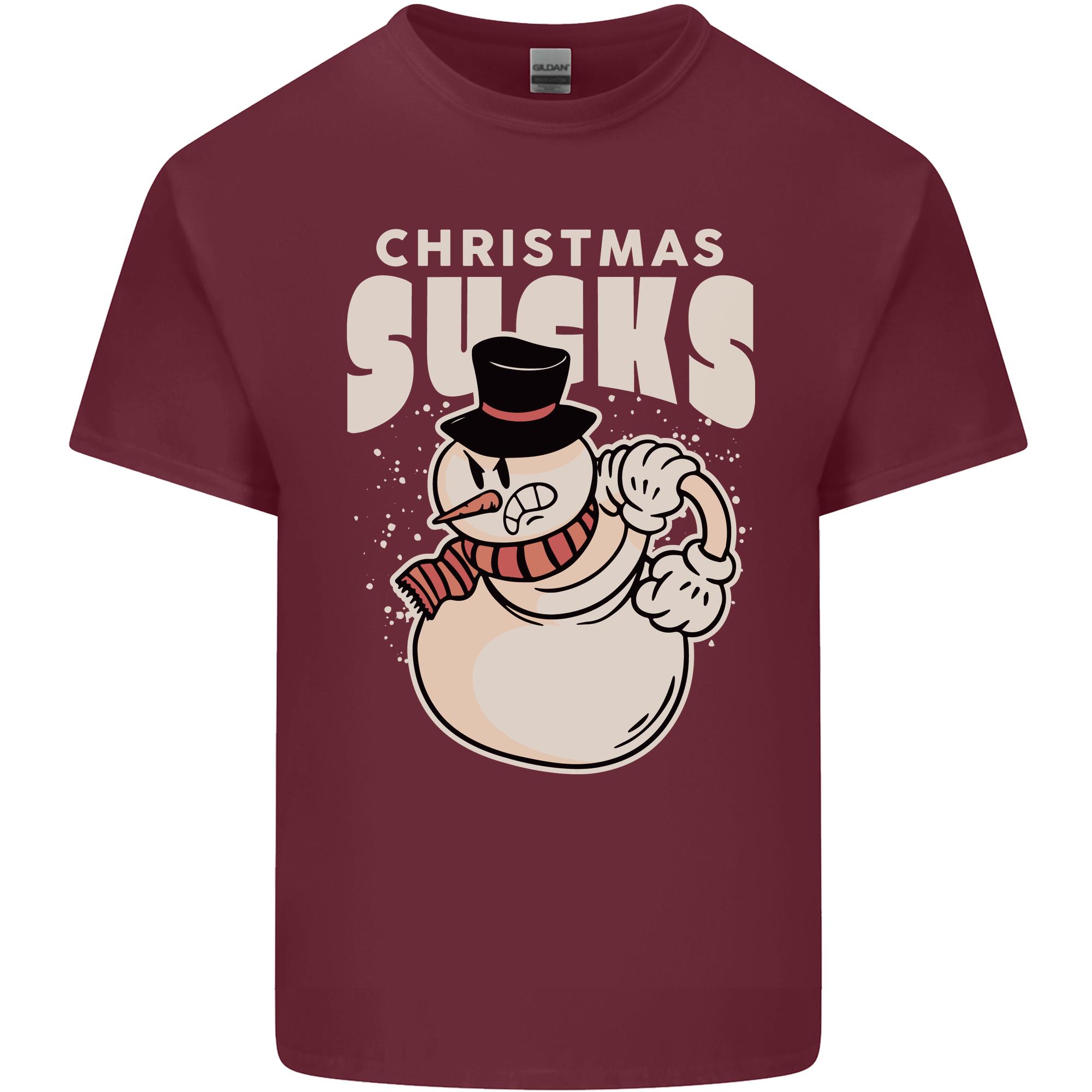 Christmas Sucks Bah Humbug SnowUnisex Xmas Unisexs Light Cotton TShirt S