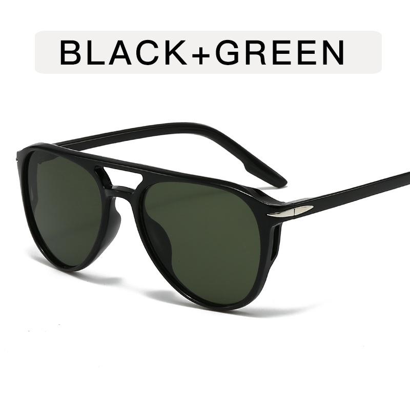 European American Style Women's Sunglasses Pilot Shape Double Bridge Men Sun Glass Driving Hiking Sunglasses Women