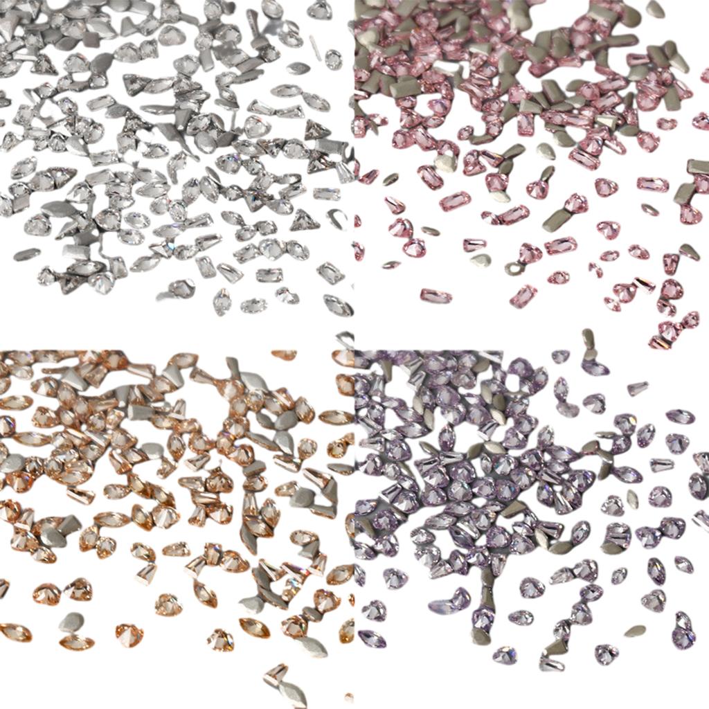 DIY Nail Art Sada 50 kusů kamínků a nepravidelných šperků pro kreativní designy manikúry