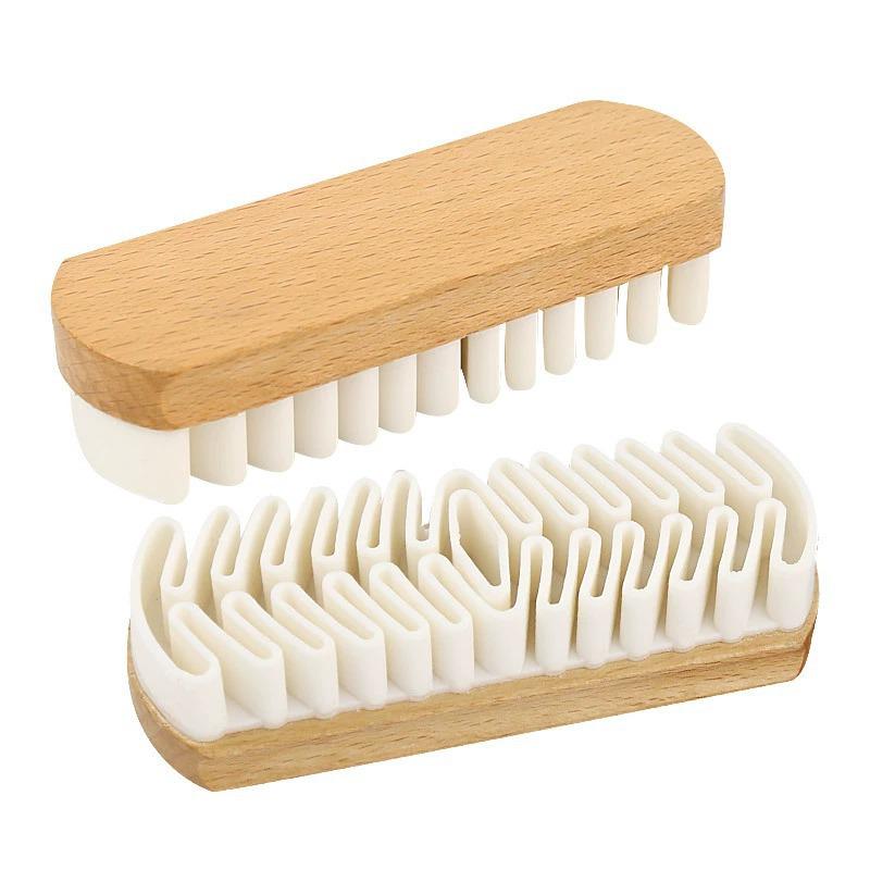 Suede & Nubuck Shoe Cleaning Brush with Rubber Eraser and Soft Bristles