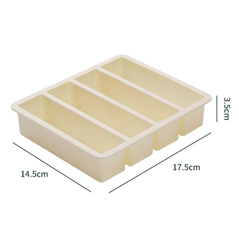 1Pc Giant Storage For Food Meal Sauce With Lid Silicone Freezer Trays Extra Large Soup Ice 4 Cubes Tray Food Freezing Molds