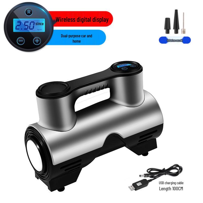 Portable 12V High-Power Electric Tire Inflator for Cars and Sedans