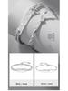 Sterling Silver Wood & Branch Couple Bracelets – Niche Design Christmas Gift for Couples