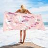 1pc, Cute Pink Unicorn Beach Towel, Size Is Soft, Sandproof And Lightweight, Suitable for Swimming, Pools And Camping