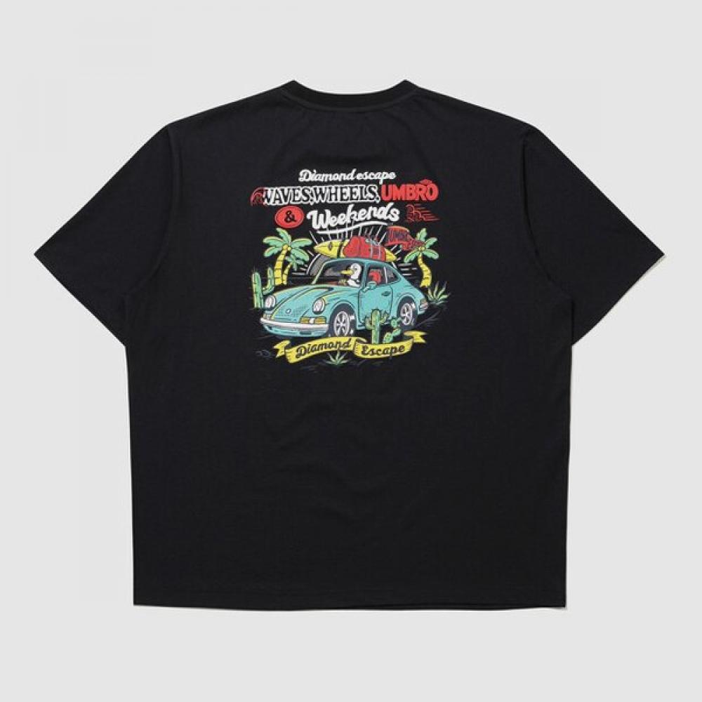 Umbro Diamond Escape Car Fresh ShorT Sleeve T shirT Ur223crs59