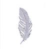 Feather Brooch Women'S High Sense Niche Inlaid Zircon Corsage Temperament Suit Accessories Holiday Gift Pin