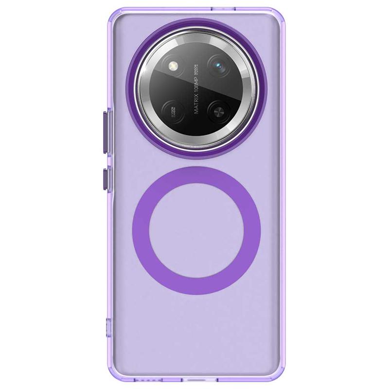 For Honor X9C Case Cover Honor X9C Capa Back Transparent Wireless Charging Annular Magnetic Matte Clear Fundas Huawei Honor X9C