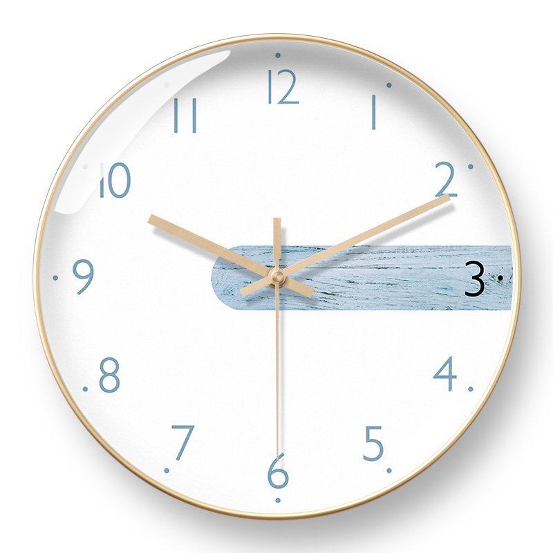

Modern Silent Wall Clock with Radio-Controlled Automatic Time Sync, Large Artistic Design for Living Room. 8-inch