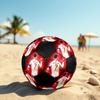 CR7 Imprimé taille 5 Ballon de Football, coloré, adapté à tous les âges, cousu à la machine, matériau PVC, qualité compétition, durable et à rebond élevé