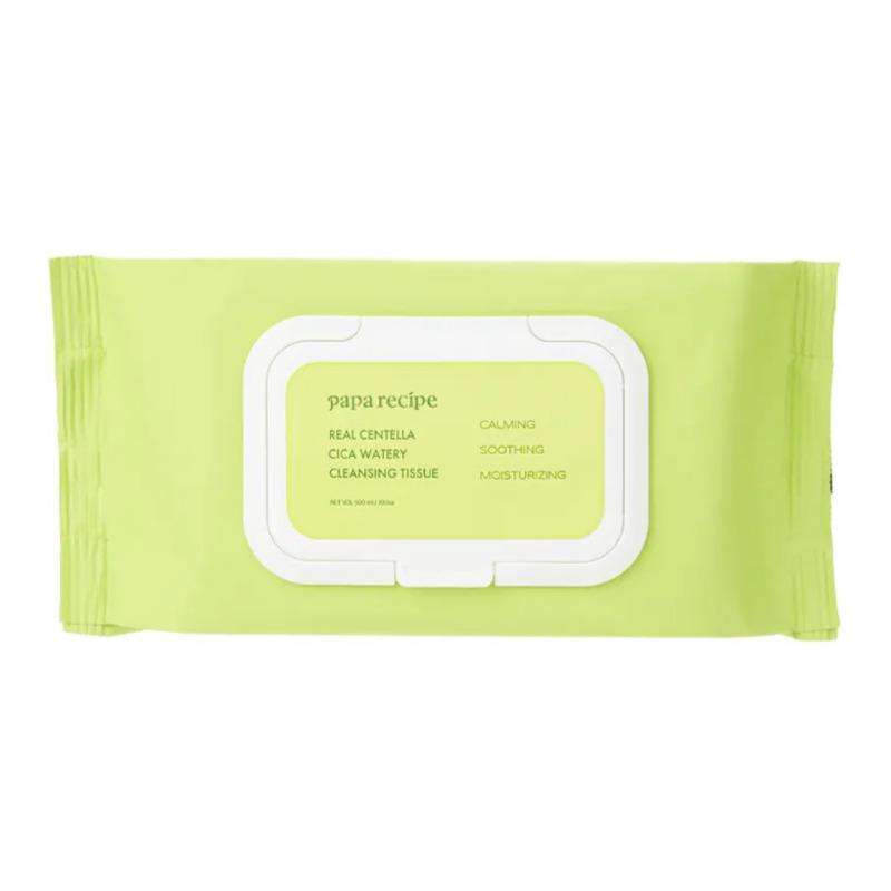 Papa Recipe Очищающие салфетки с центеллой азиатской Cica Watery, 100 шт.