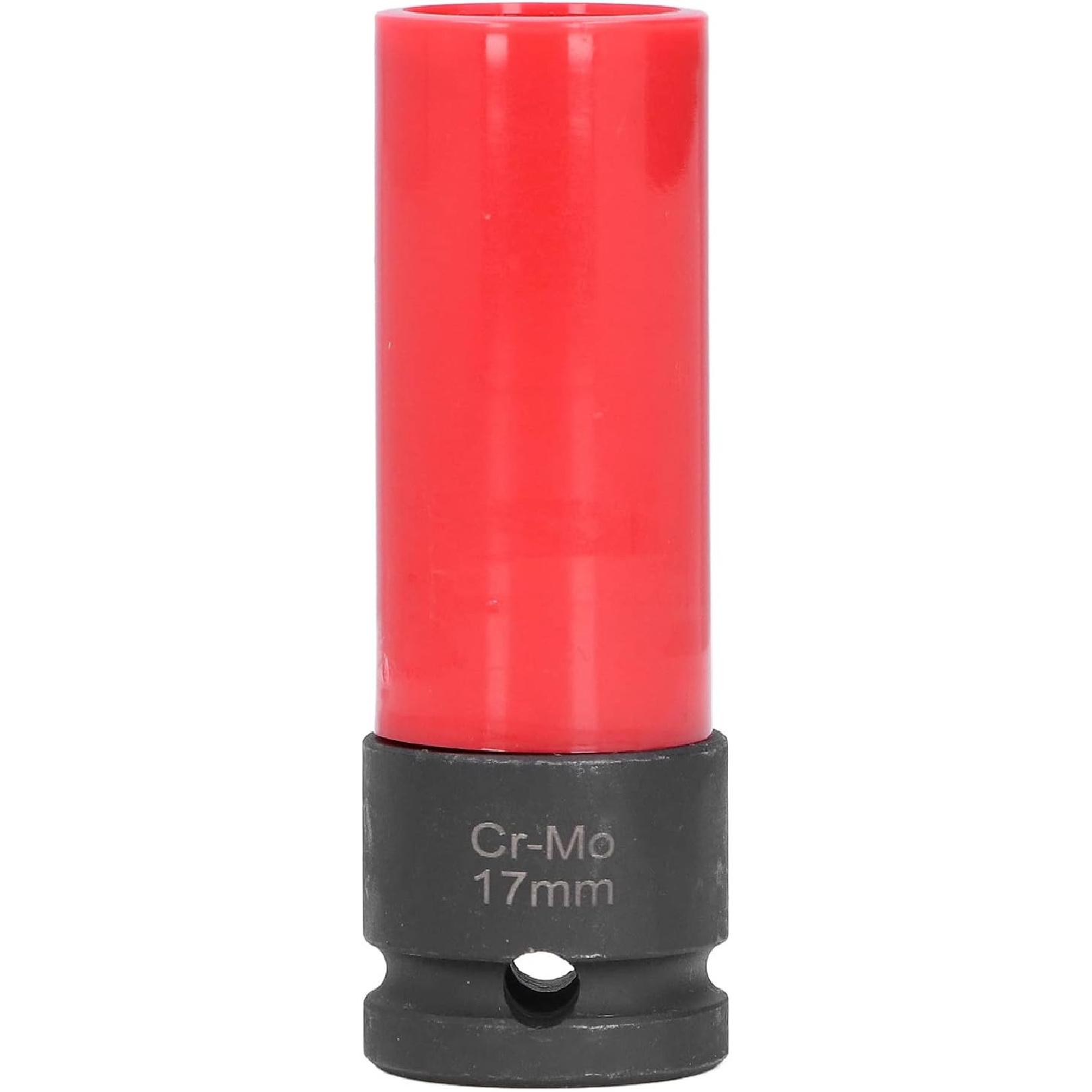 

AMAKO 17Mmx6 Flower Design Lug Nut Remover Tool Red & Black Car Wheel Lug Nut Socket for, S Class W221, Cl, Aveo, Cruze, 1.6L 1.8L 16V Engines
