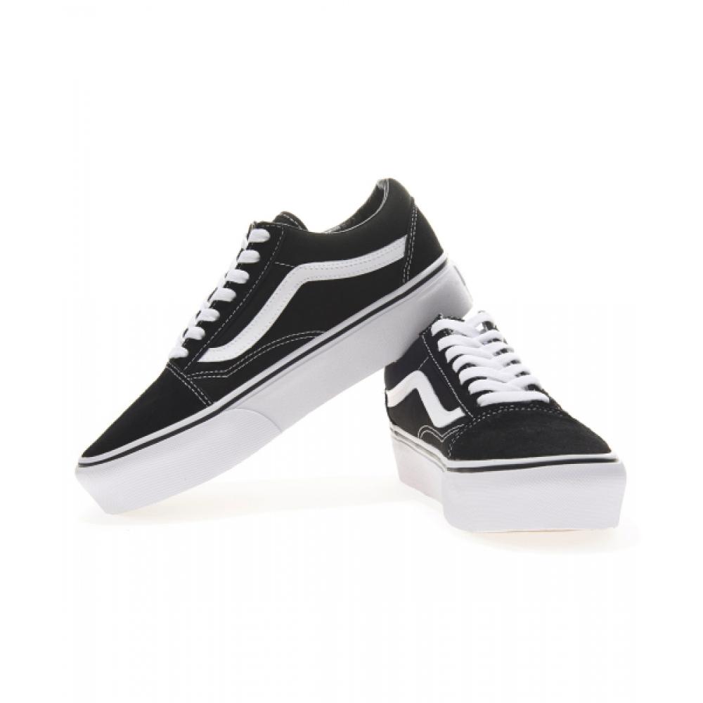 Barnes Old School Platform   Black White Vn0a3b3uy281