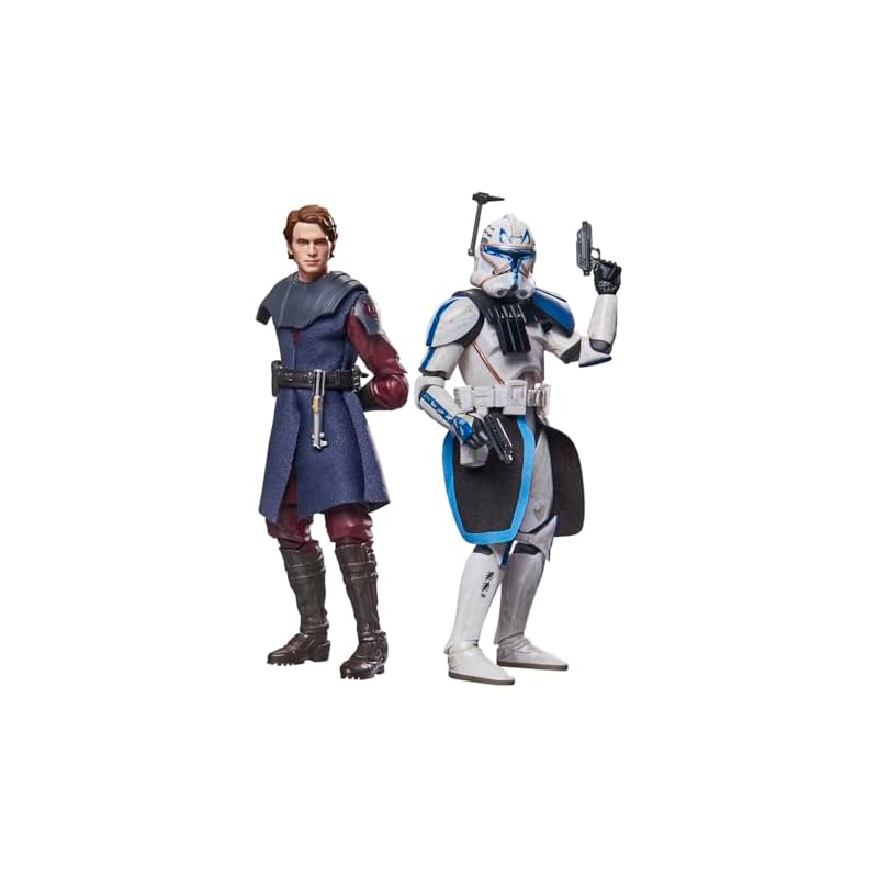 Hasbro Star Wars Black Series Anakin Skywalker & Clone Captain Rex, Star Wars Premium Collection 15cm Action Figure Set of 2 (G1733) Authentic