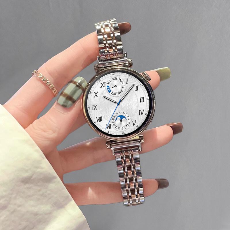Compatible Metal Steel Strap for Huawei GT654pro, Xiaomi 10 & Apple Watch Series 11 - Fits Watch5 & Fit4 Female Models