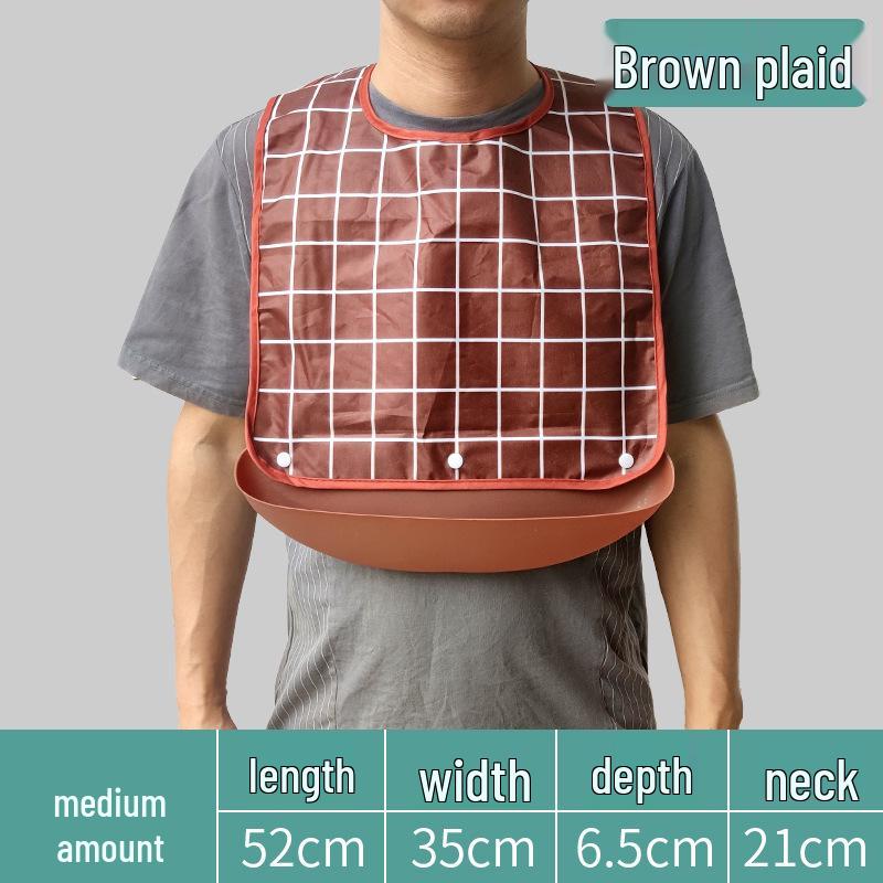 Waterproof Adult Feeding Bib for Elderly - Large Size Saliva Apron