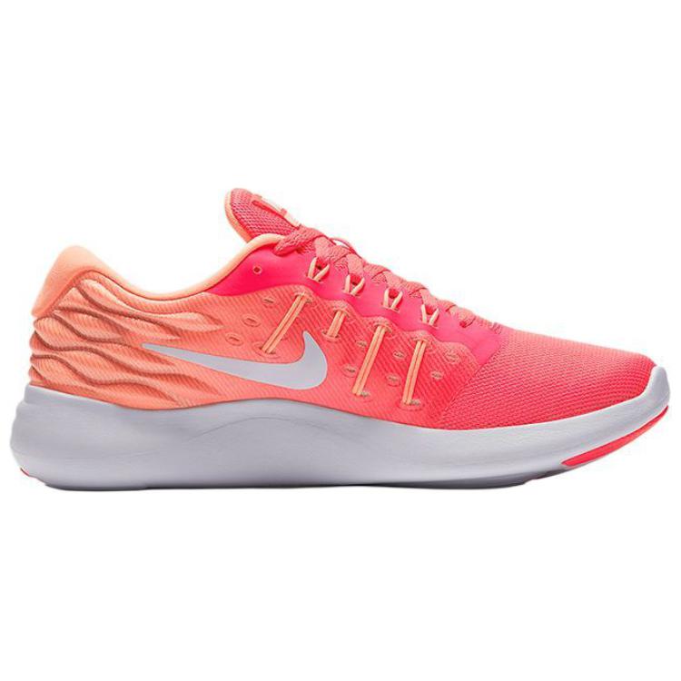Nike LunarStelos Comfortable Versatile Non-Slip Wear-Resistant Rebound Low-Top Casual Running Shoes Women Sneaker Red Orange 844736-604