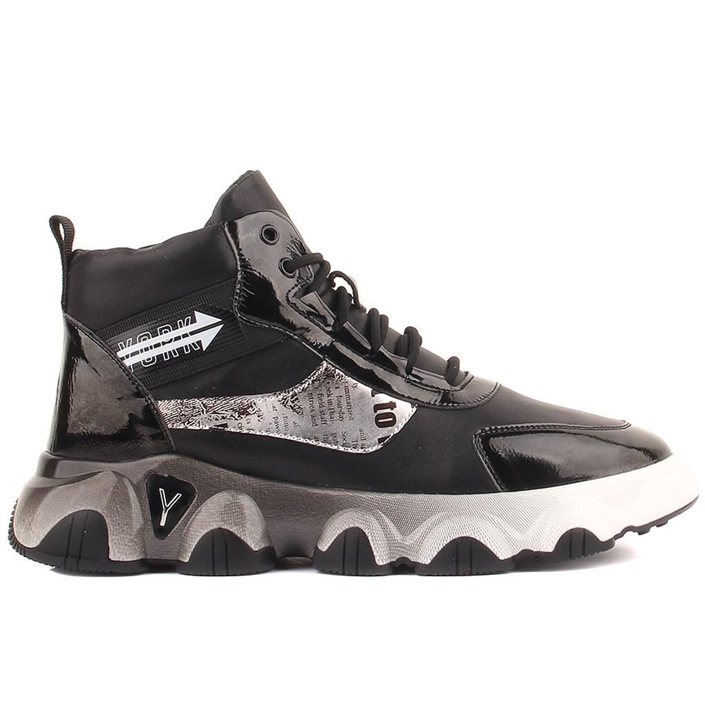 

Guja - Черные мужские кроссовки на шнуровке