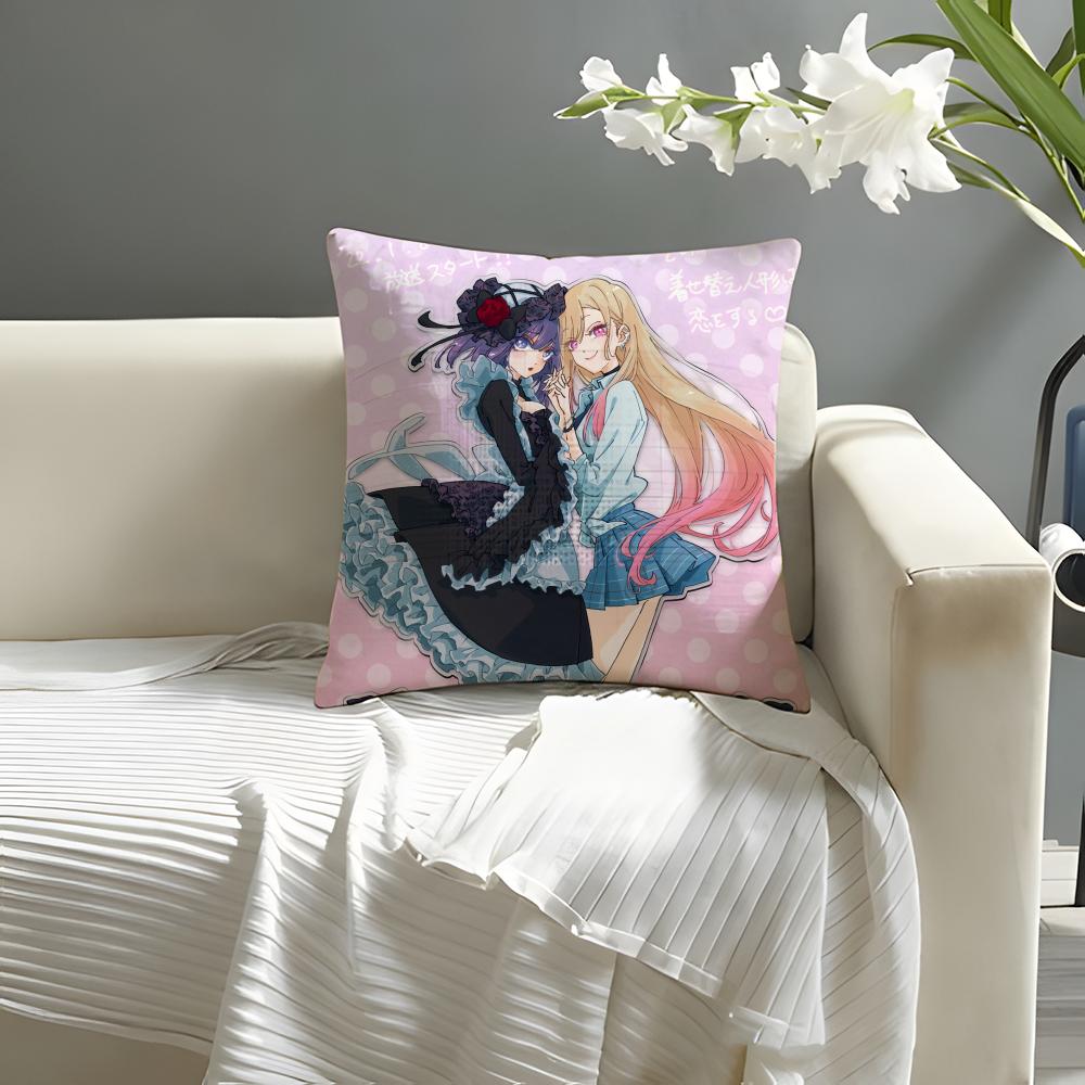 My dress up darling Movie Sticky Pillow Case Natural Linen Organic Fabric DoubleSided Printing Sofa Home Decor Cushion Cover