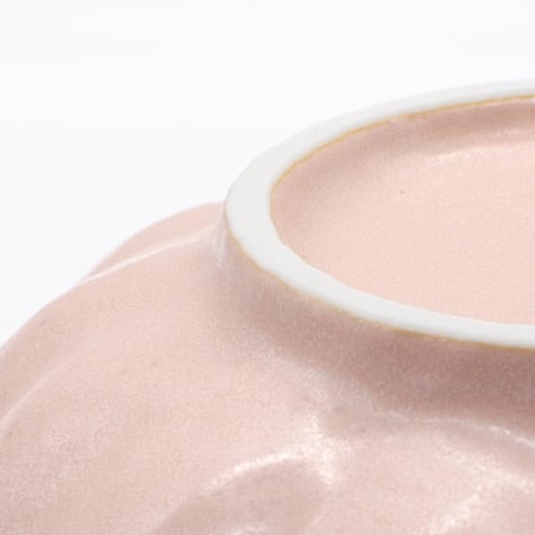 Mino Ware Kaneko Kohyo Neririnbana Microwave and Dishwasher Made in Product Number "Rinka" Bowl, Large, Pink, Design, Diameter Approx. 21cm, Safe,