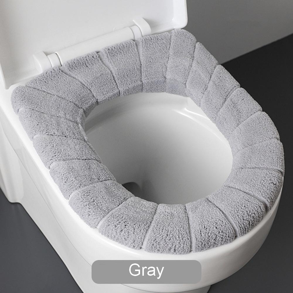 Универсальное сиденье для унитаза, утолщенный коврик, мягкий, теплый, моющийся для домашнего декора, коврик для туалета, чехол для сиденья, коралловая крышка для унитаза, аксессуары