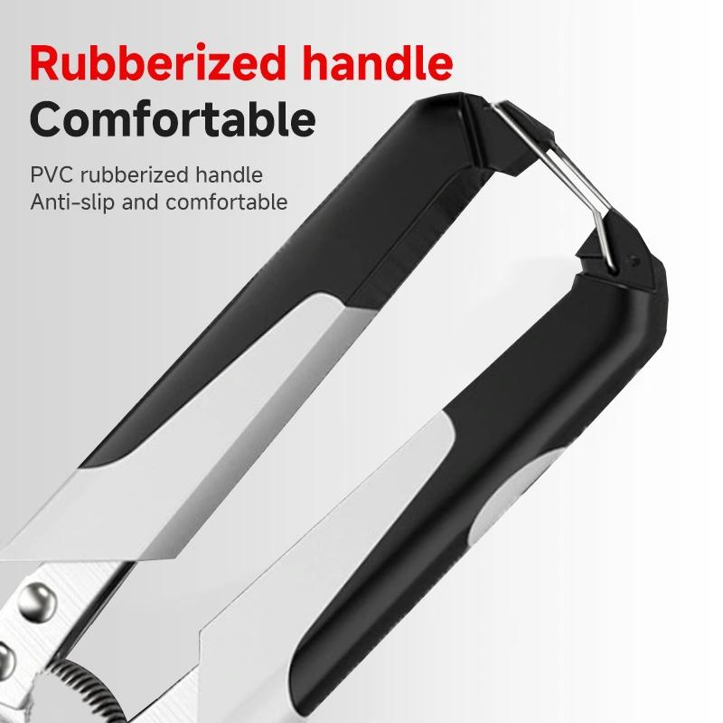 Industrial Grade High Carbon Steel Scissors with Ergonomic Handle for Multi-Purpose Cutting