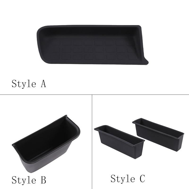 For Honda N-BOX JF5 JF6 -2024 TPE Black Car Central Control Storage Box Door Handle Storage Box Car Accessories
