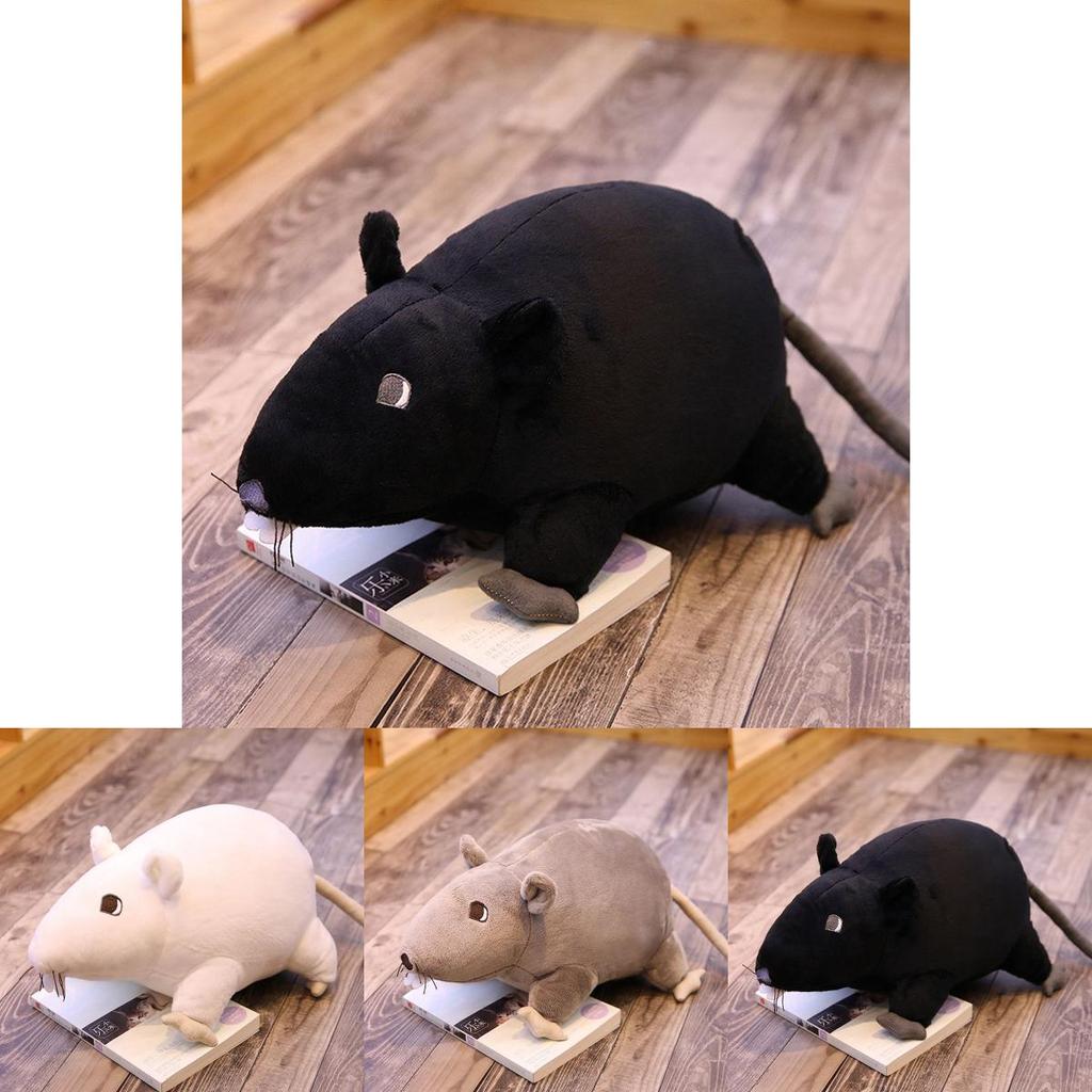 Жахлива Чорна Щур Плюшева Іграшка Для Дітей та Дорослих 20см М'яка та Приємна на Дотик Наповнена Лялька