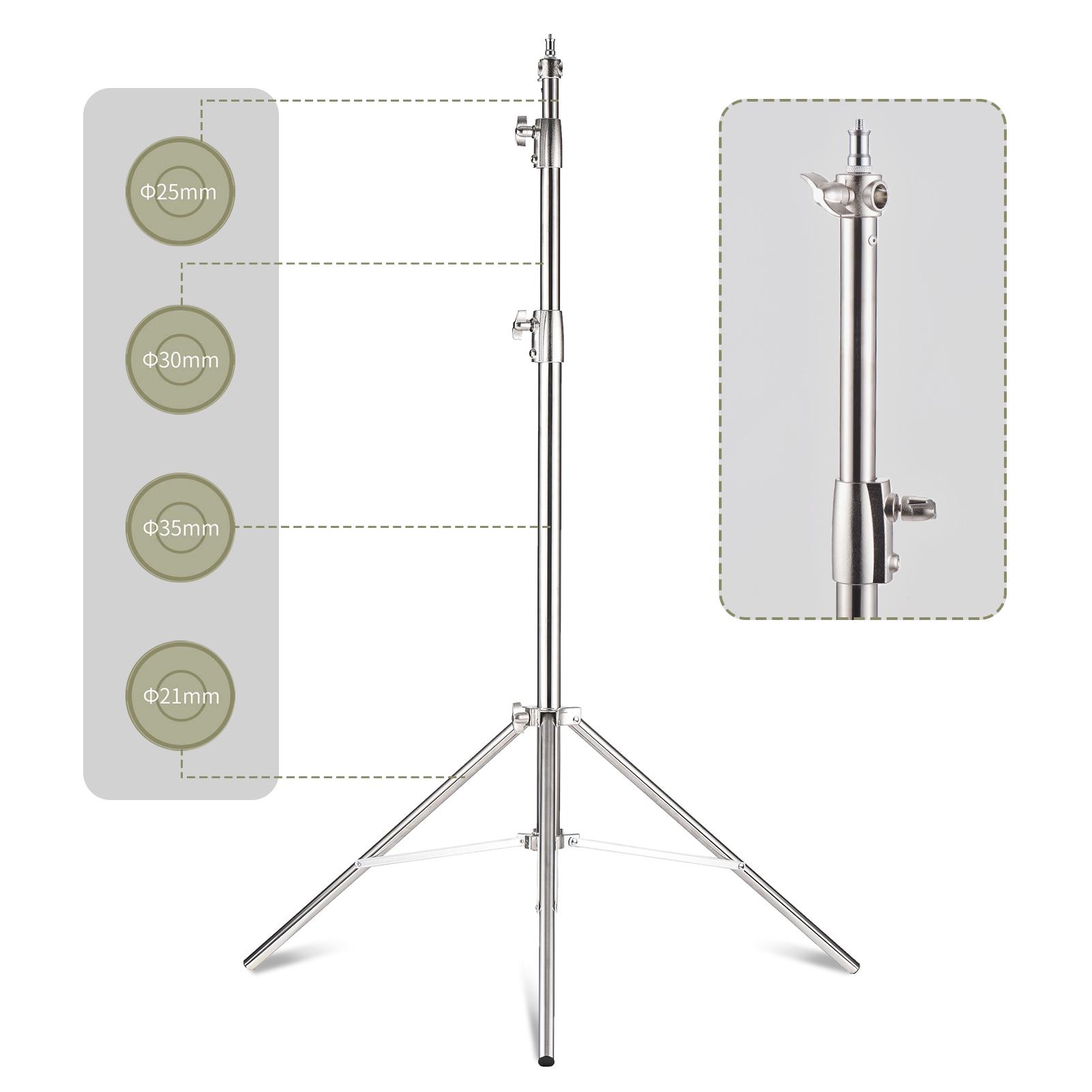 

Heavy Duty Photography Light Stand Tripod Max. 280cm/110in Height for Studio Softbox Monolight Video Light Flash Light белый