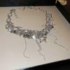 Nowy Punkowy Styl Błyszczący Łańcuszek Gwiazda Frędzle Choker Naszyjnik Dla Kobiet Biżuteria Imprezowa Collares Naszyjnik
