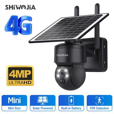 Telecamera di Sorveglianza Solare 4G Wireless da 3MP con Visione Notturna HD e Monitoraggio Remoto Esterno a Basso Consumo