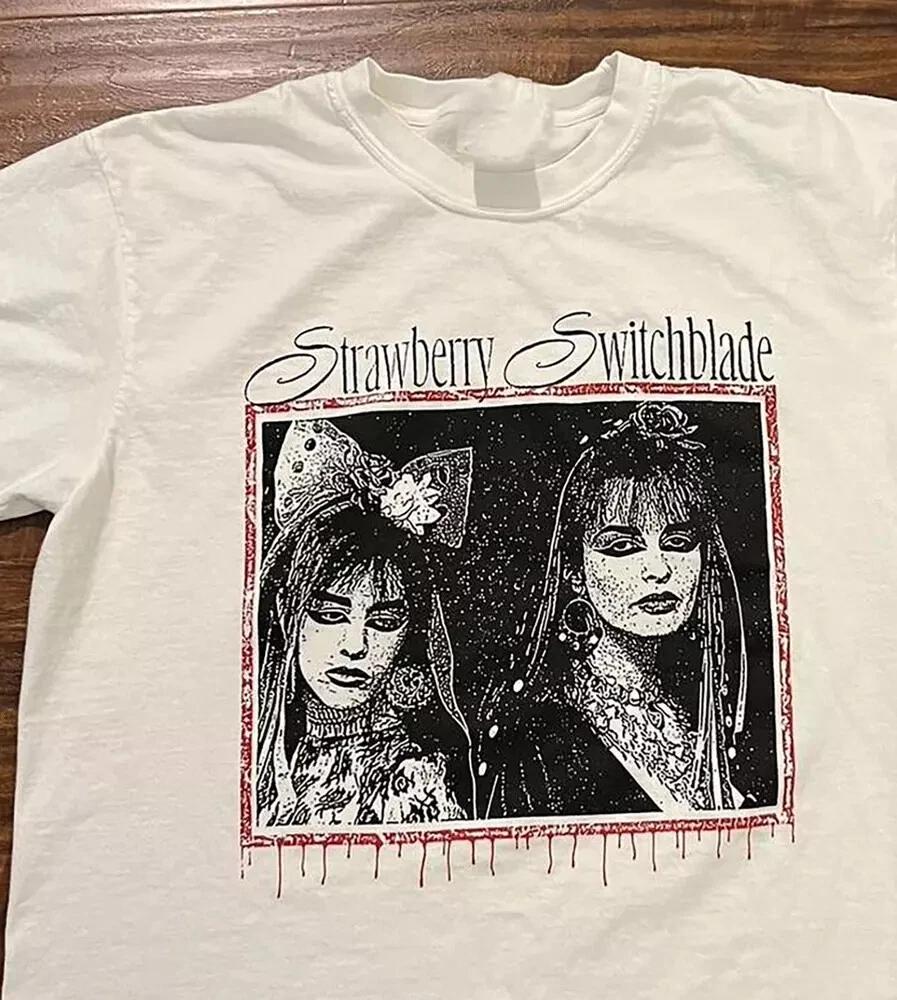 Men s and Women s T-shirts Collection Strawberry Switchblade Band T-Shirt Cotton Tee S to 5XL XS