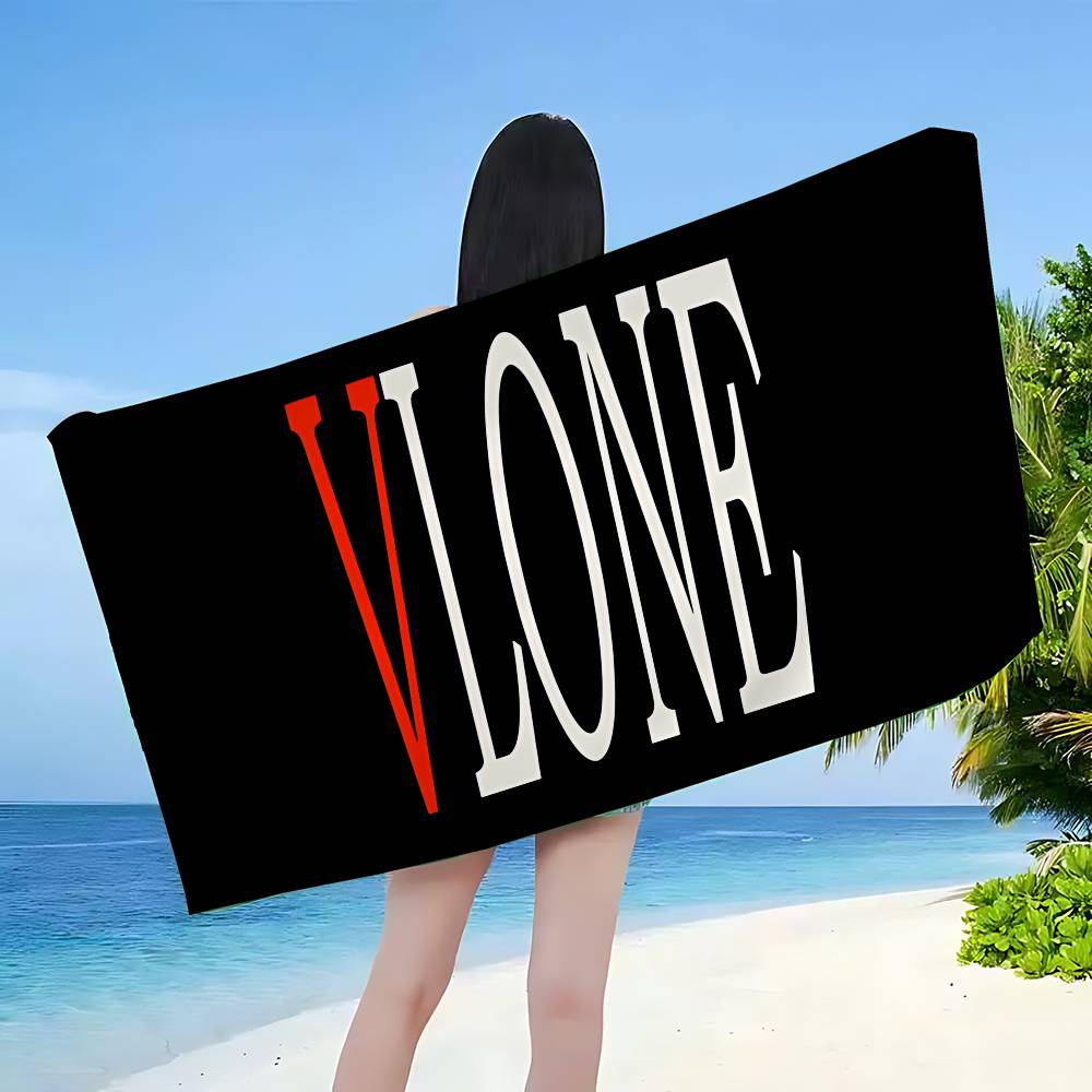 British Clothing Brand V-VLONE Beach Towel Colorful Bath Towels For Girl Microfiber Quick Dry Sand Free Yoga Spa Gym Pool