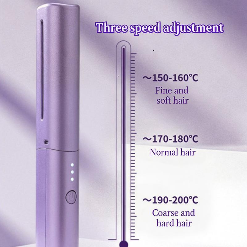 Electric Hair Straightening Comb Curling Brush Multi Use Heated Styling Tool For Home Beauty Routine