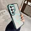 Frosted Translucent Contrast Color Magnetic Case For Samsung S26 Edge S25 S24 S23 Ultra Plus FE A57 A37 A07 A36 A56 A26 Cover