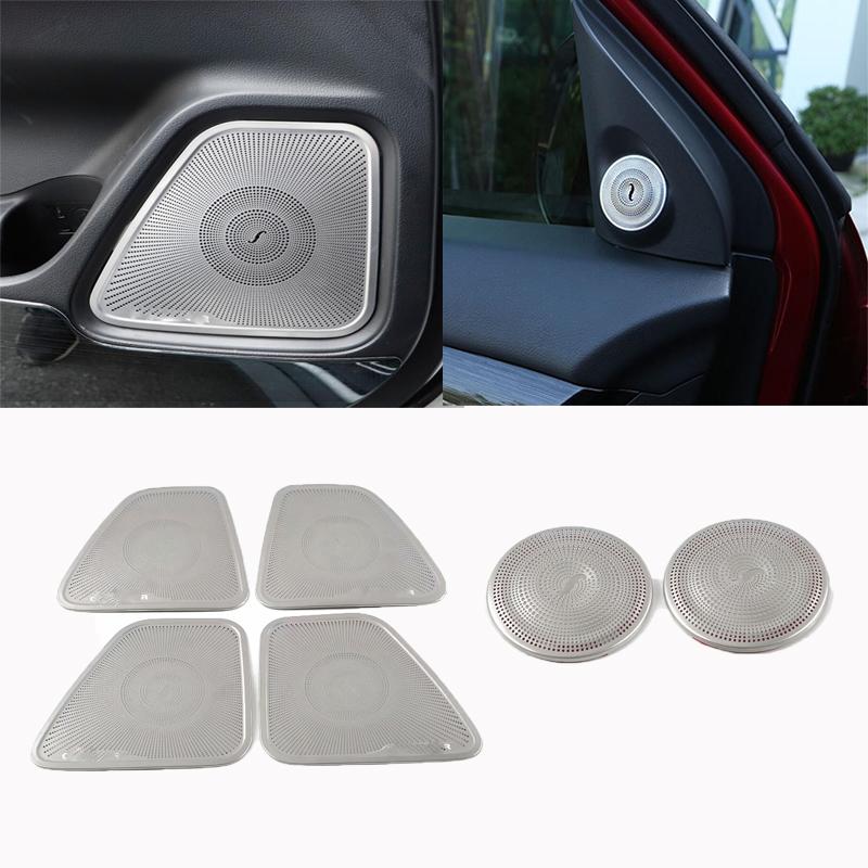 For Mitsubishi Outlander 2013 -  Door Audio Speaker Loudspeaker Frame A  Pillar Horn Decoration Cover Interior Accessories