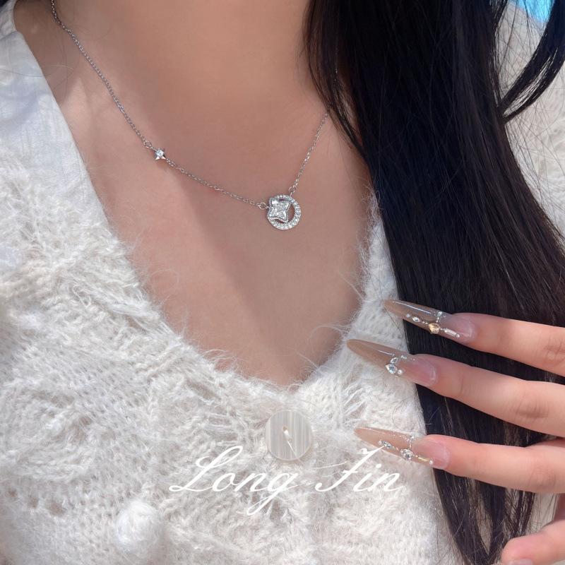 Set Stern Mond Muse Crushed Ice Eis Halskette Armband Funkelndes Sternenlicht Cnc Vierfach Stern Mond Schmuck