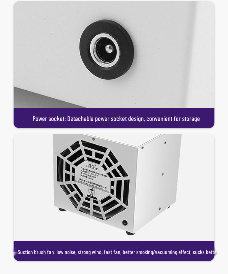 Nail Salon High-Power Nail Dust Collector with Strong Suction and Odor Removal