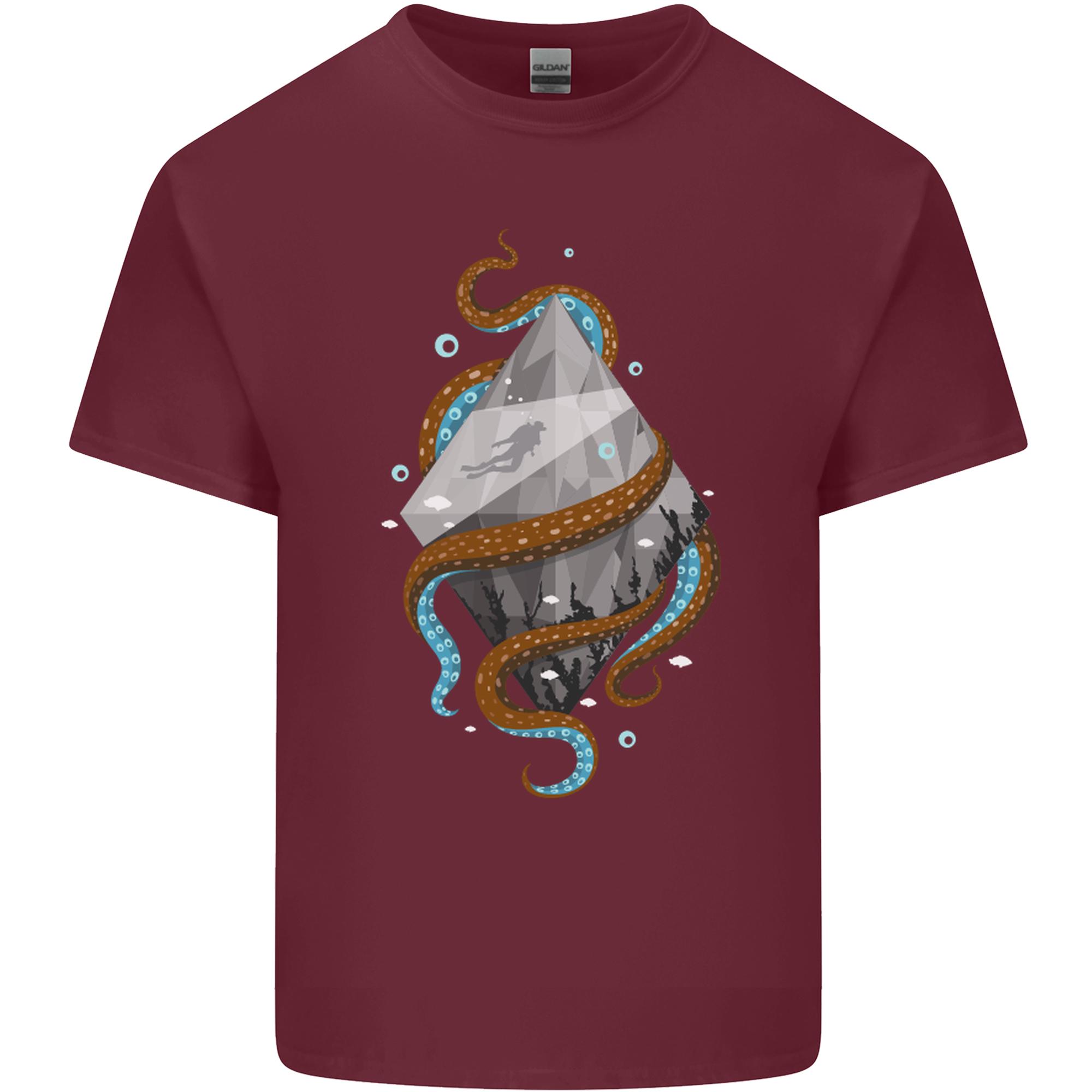 Abstract Scuba Diver Diving Dive Unisexs Light Cotton TShirt S