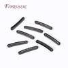 3 Colors 18K Gold Plated Bracelet Accessories,Brass With Zircon Long Strip Spacer Separator Bead For DIY Jewelry making Supplies