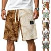 Pantaloncini Casual da Uomo in Velluto a Coste con Coulisse Fantasia Hawaiana Leggeri Vestibilità Comoda Stile Rilassato Abbigliamento Estivo
