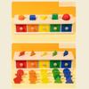 Montessori  Wooden Color Shape Sorting Box Game Geometric Matching Blocks Early Learning Educational Toy Gift for 3 4 5