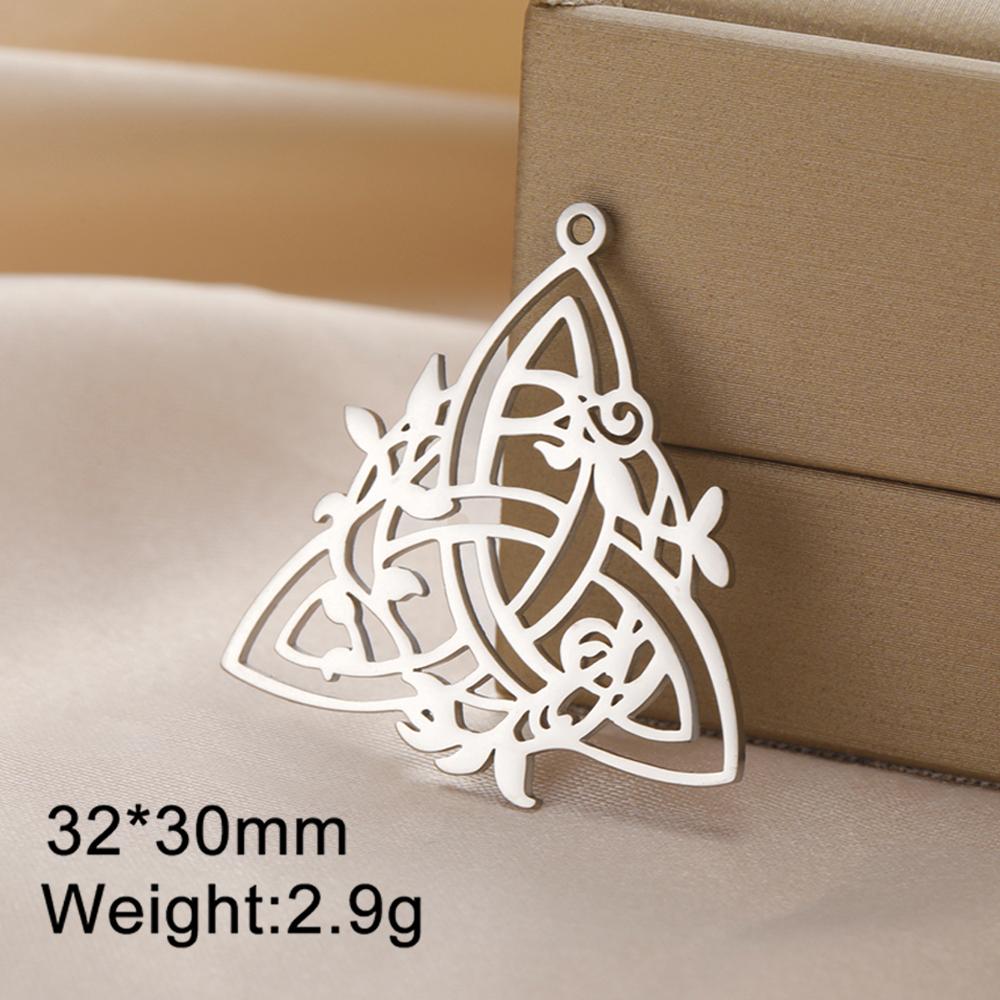 Dawapara Celtics Infinity Knot Pendant for Jewelry Making Triquetra Trinity Knot Chalice Well Irish Stainless Steel Accessories