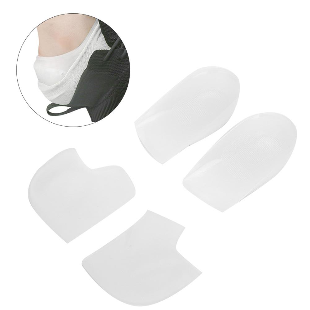 Height Lifting Heel Pad Increase Socks Foot Insole Cushion Taller Insert With Heel Cover