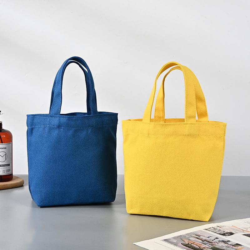 Customized Colorful Cotton Canvas Souvenir Bag - Portable & Cute Handheld Design with Logo Option