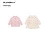 Girls' Polka Dot Doll Collar Knit Dress & Cardigan Set - Spring/Autumn Two-Piece Outfit